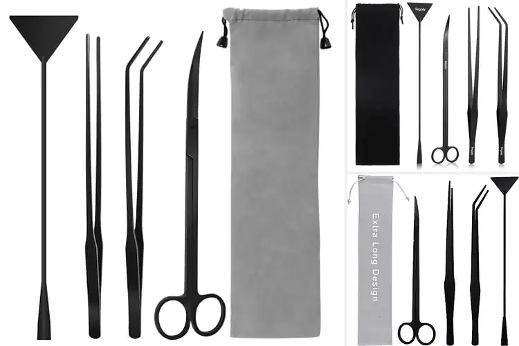 Detailed view of Best Black Finished Aquarium Tools