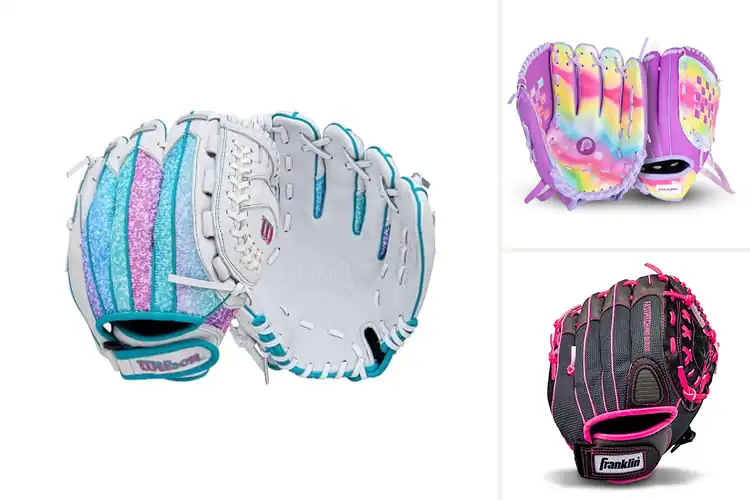 Detailed view of Best Colorful Softball Gloves