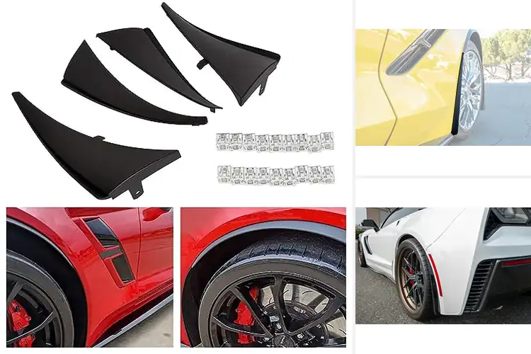 Detailed view of Best Corvette C7 Mud Guards