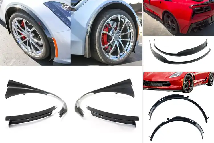 Detailed view of Best Corvette C7 Wheel Well Extensions