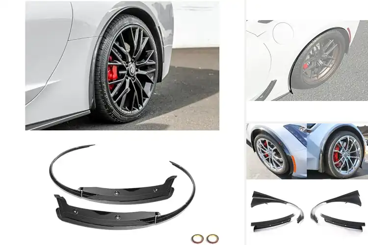 Detailed view of Best Corvette C7 Widebody Fender Extensions