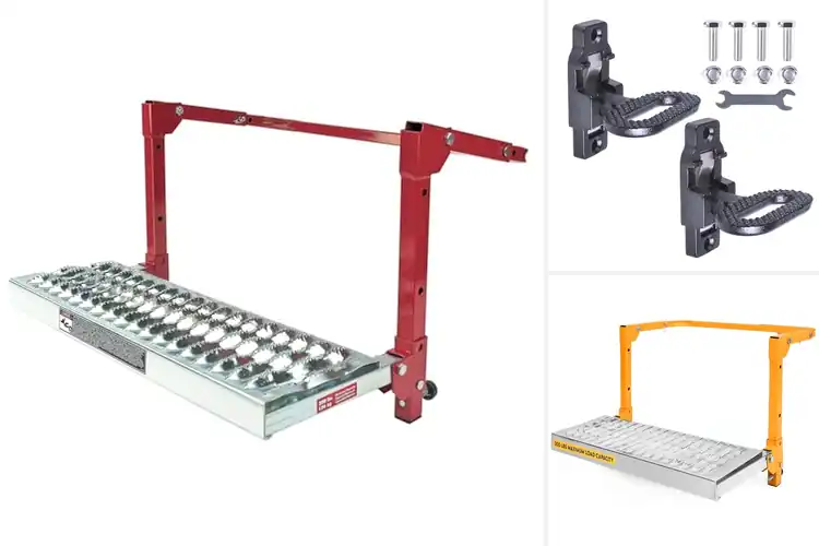 Detailed view of Best Foldable Truck Steps