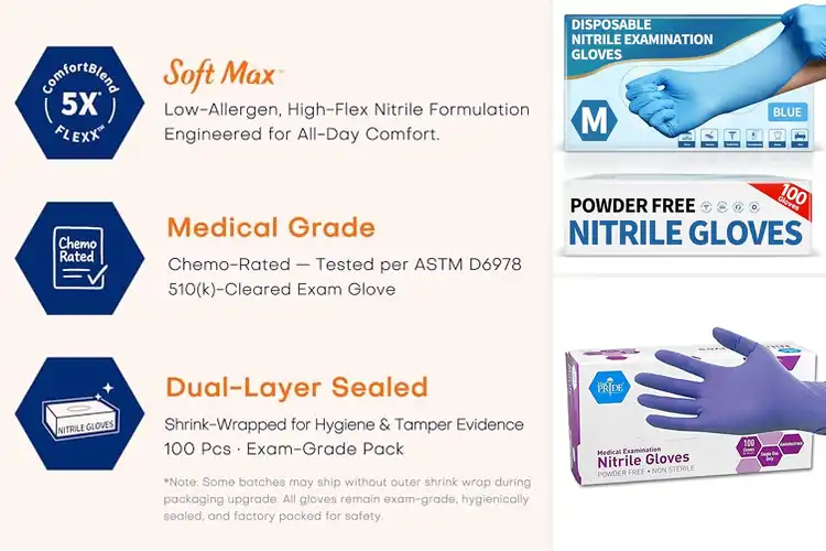 Detailed view of Best Latex-Free Gloves