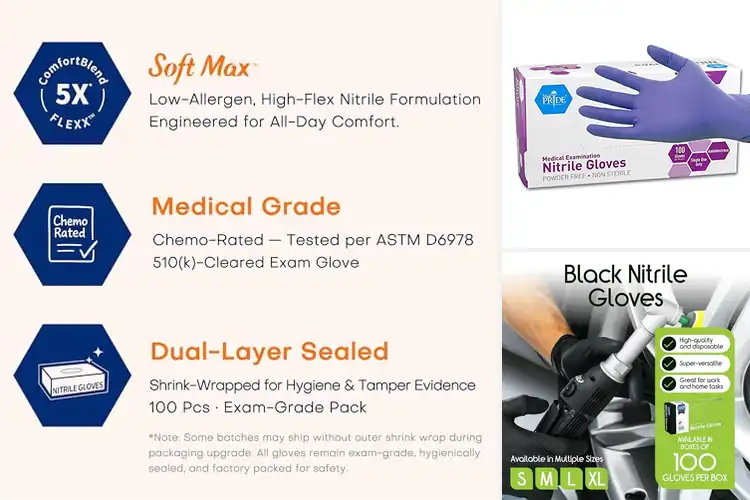 Detailed view of Best Medical Gloves: Top 10 Picks for Safety & Comfort