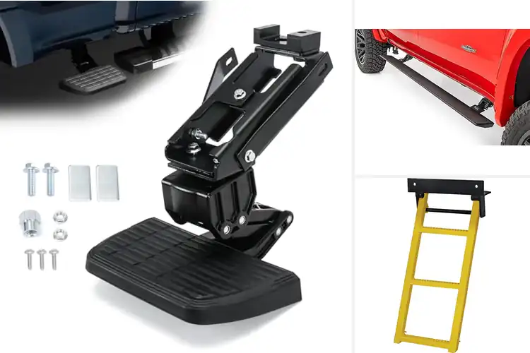 Detailed view of Best Retractable Truck Steps