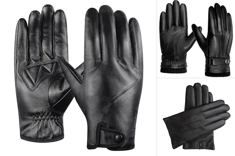 Detailed view of Best Top Grain Leather Gloves