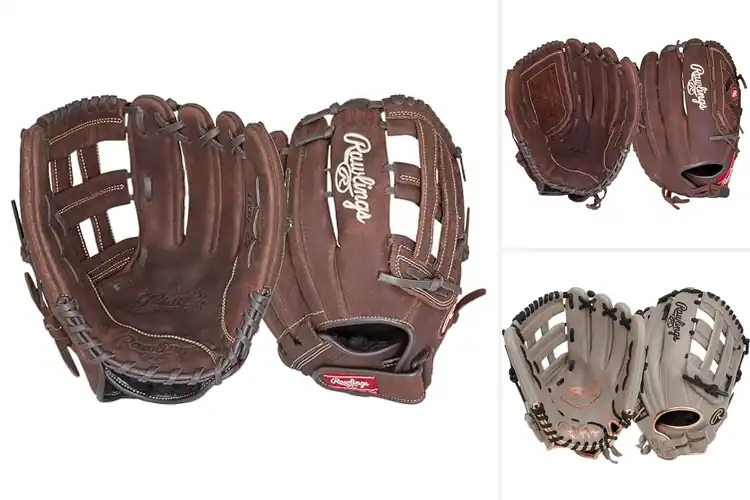 Detailed view of Best Top Grain Leather Softball Gloves