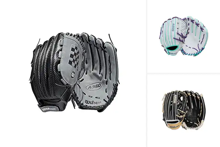 Detailed view of Best Wilson Softball Gloves